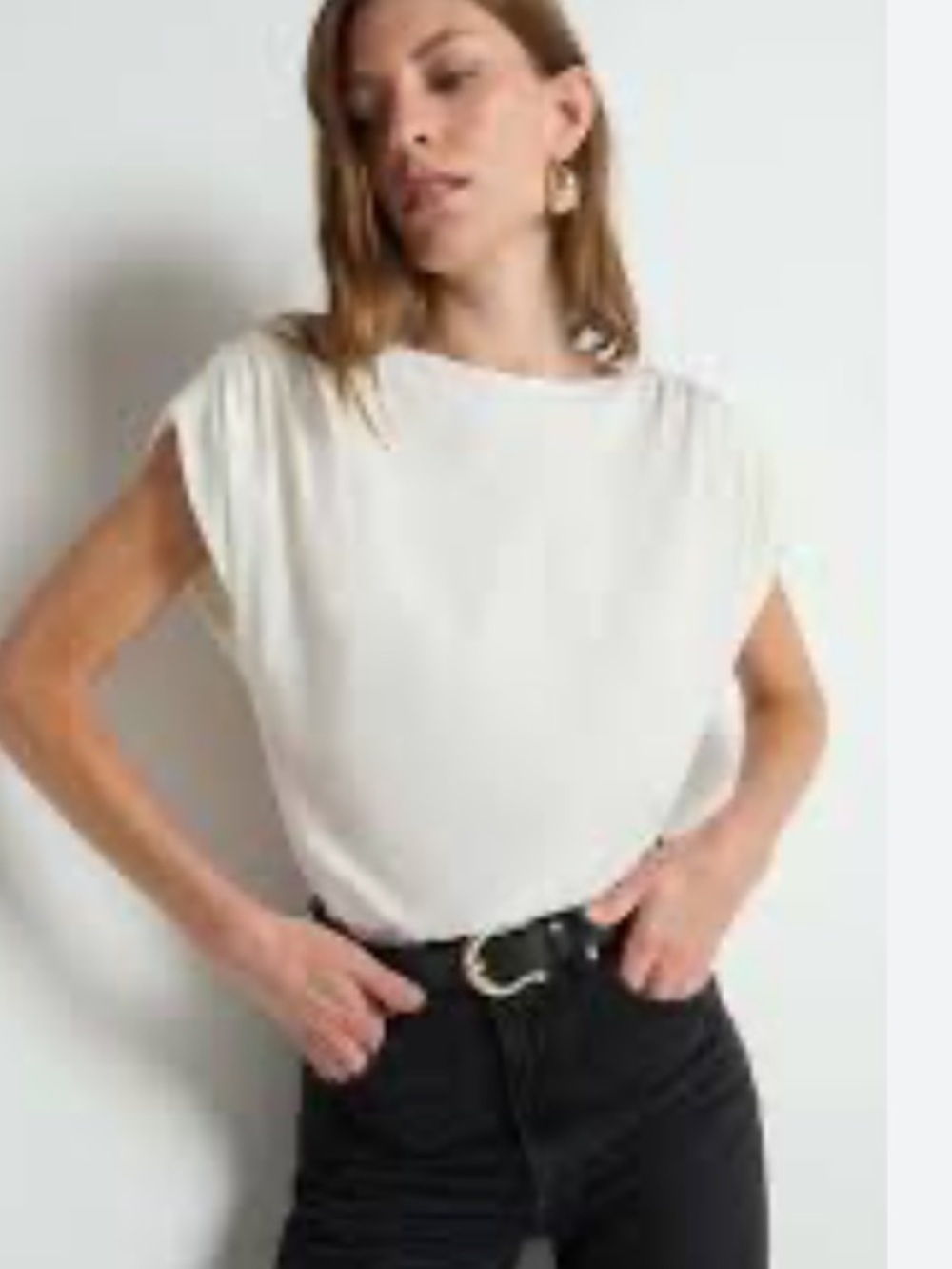 Nation Los Angeles Rebecca Boatneck Tee NWT